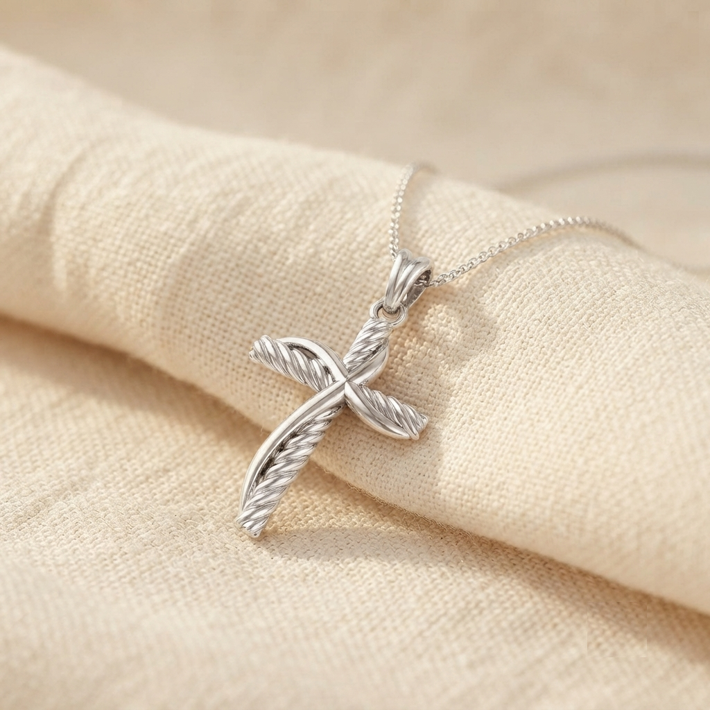 Collar Cruz Divina - Plata 950