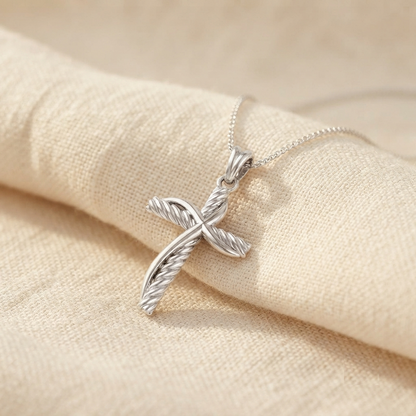 Collar cruz divina en plata 950