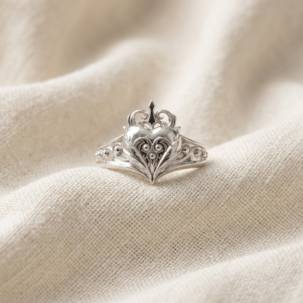 Heart Flower Ring