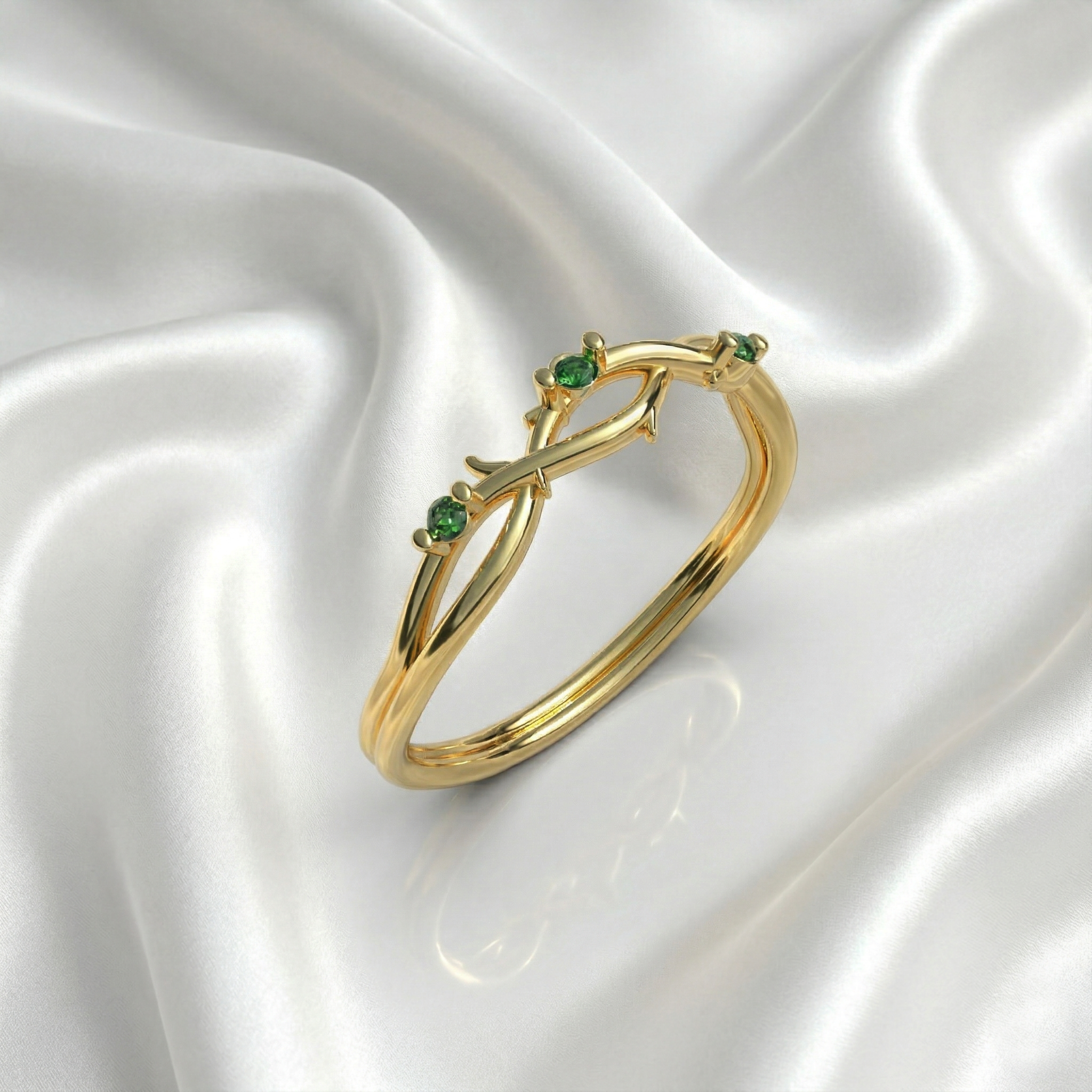 Anillo Ramas Plata 950 | Hecho a Mano | Luya Joyería