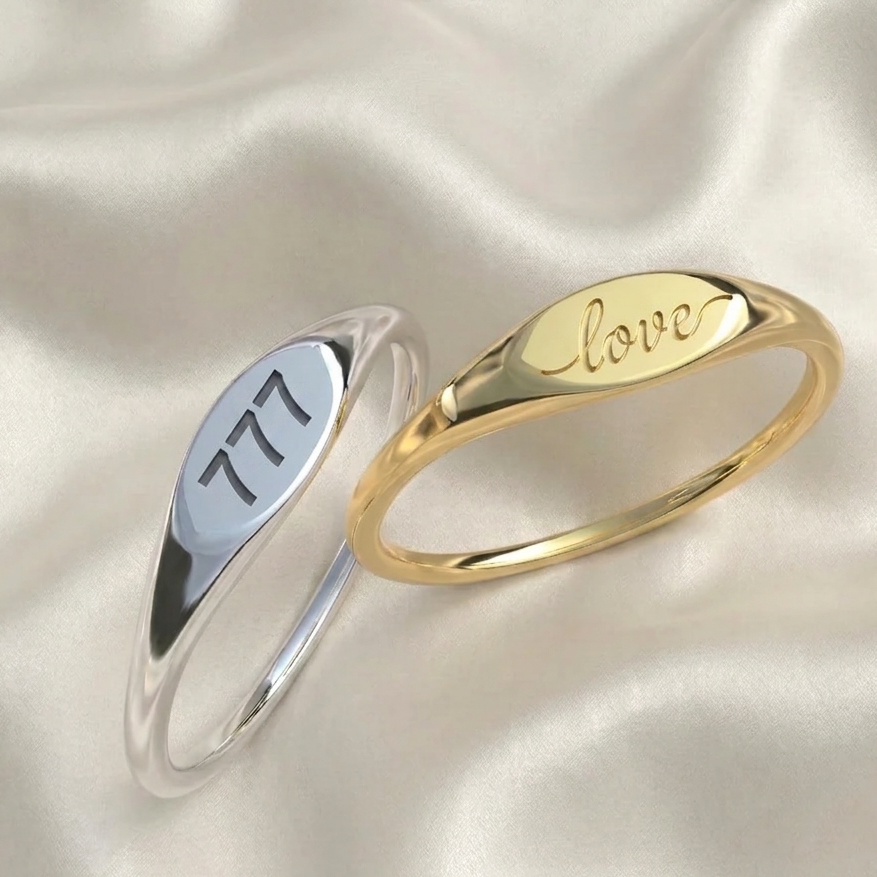 Anillo para personalizar Plata 950 | Hecho a Mano | Luya Joyería