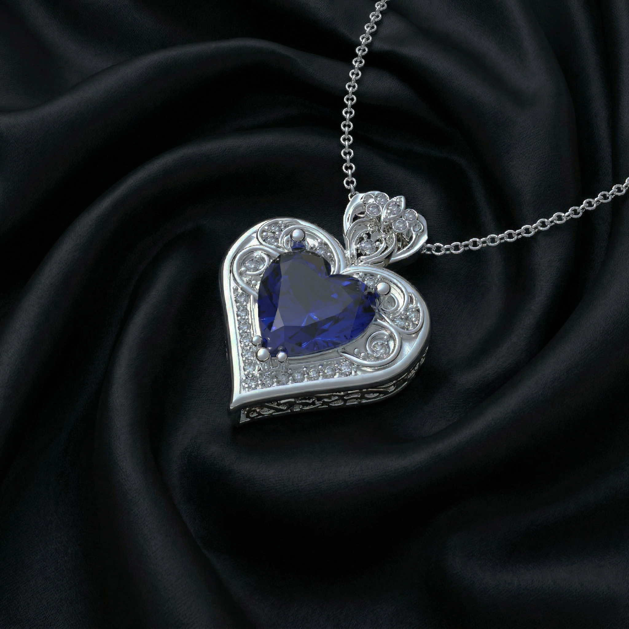 Collar Corazon de vida Plata 950 | Hecho a Mano | Luya Joyería