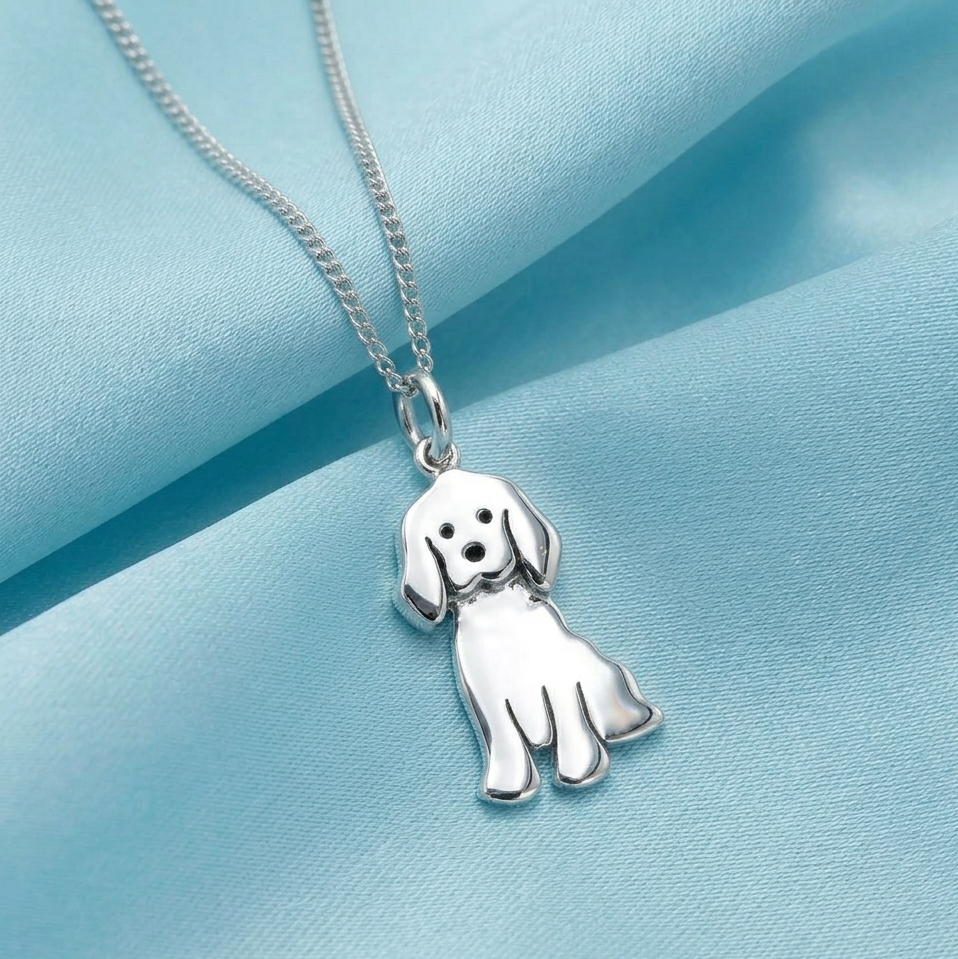 Collar de cocker - Plata 950