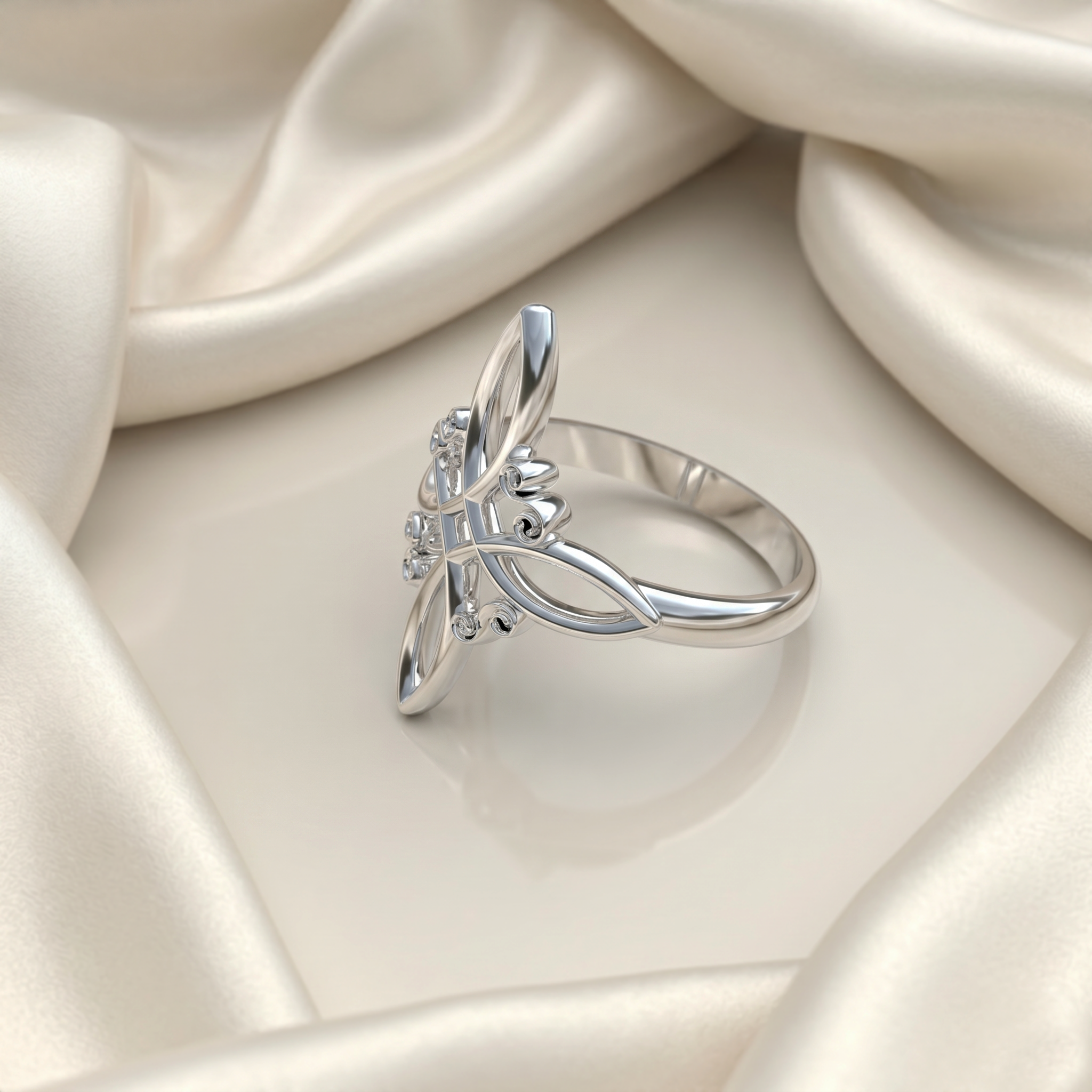 Anillo Nudo de bruja Plata 950 | Hecho a Mano | Luya Joyería