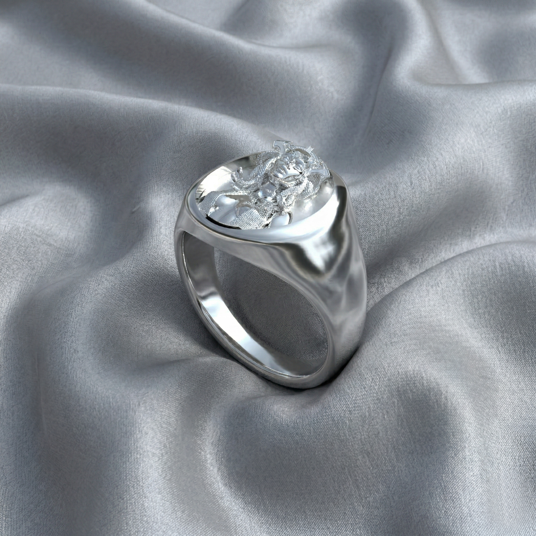 Anillo de medusa Plata 950 | Hecho a Mano | Luya Joyería