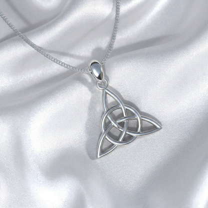950 Silver Triquetra Necklace | Handmade | Luya Jewelry