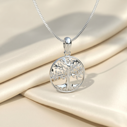 Collar árbol de la vida en plata 950 y baño de oro 18k