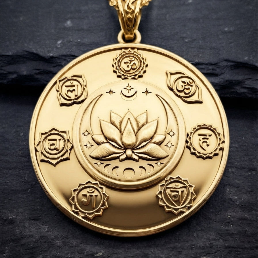 Collar chakras Plata 950 y Oro 18k | Diseño de Autor | Luya Joyería