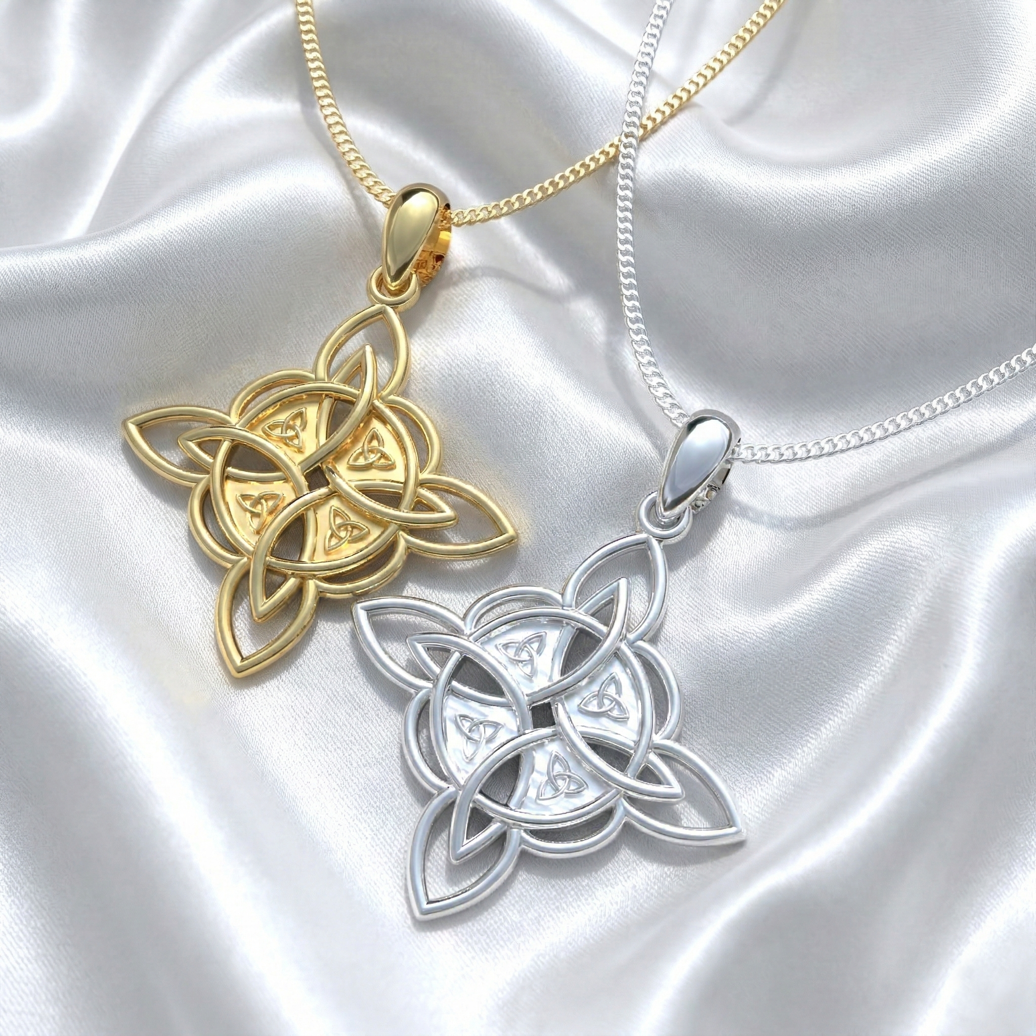 Collar Nudo de Bruja Plata 950 | Hecho a Mano | Luya Joyería