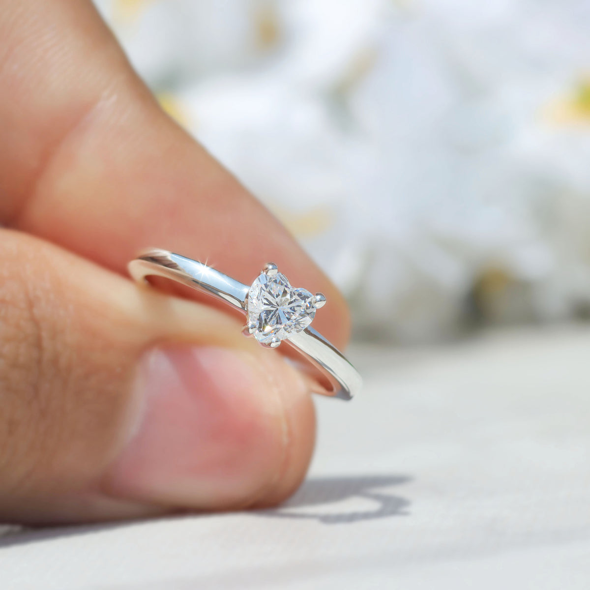 Anillo de Promesa Corazón Encantado - Plata 950