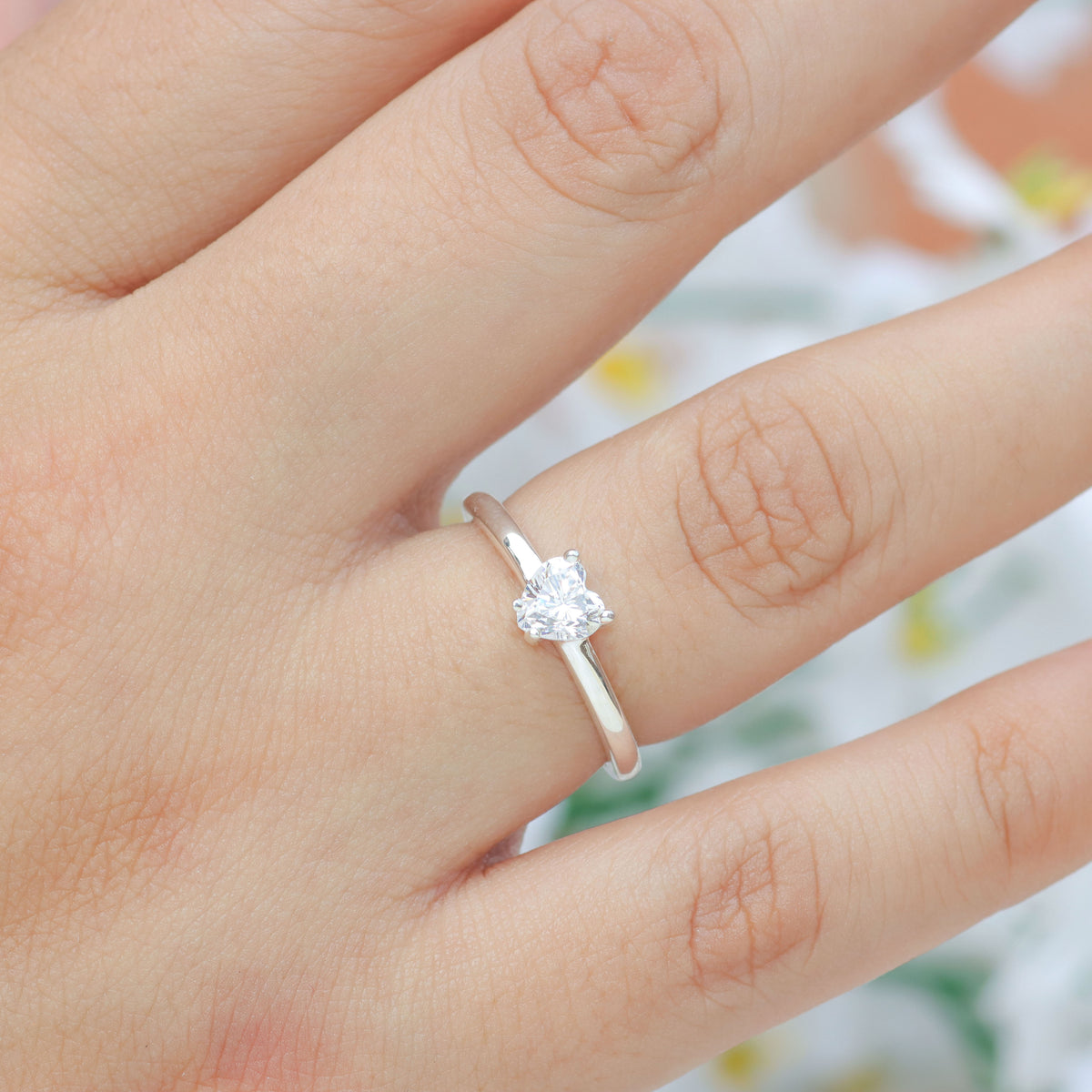 Anillo de Promesa Corazón Encantado - Plata 950