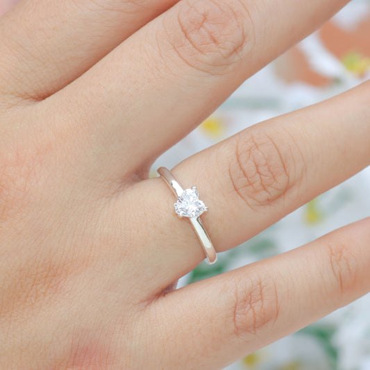 Anillo de Promesa Corazón Encantado - Plata 950