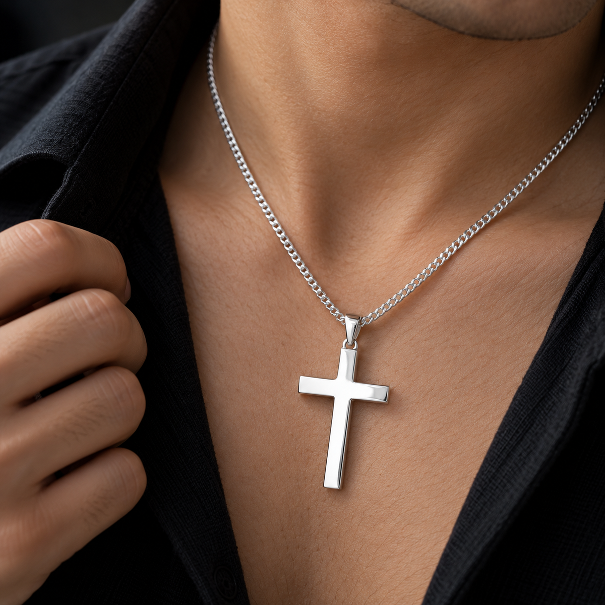 Collar cruz en Plata 950 | Joyería de Autor - Luya