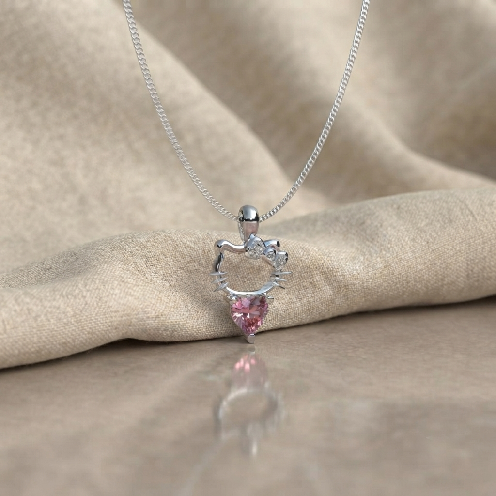 Collar Hello Kitty - Plata 950