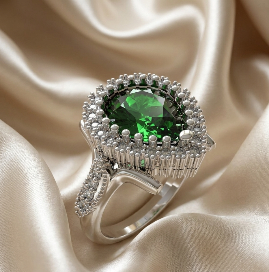 Anillo Sultana Hurrem Mini Plata 950 | Hecho a Mano | Luya Joyería
