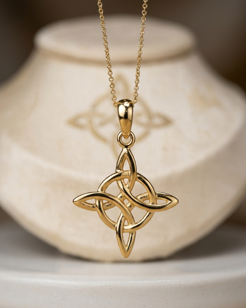 Collar Nudo de Bruja Plata 950 | Hecho a Mano | Luya Joyería