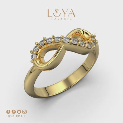 Infinity Ring in 950 Silver - Luya Jewelry