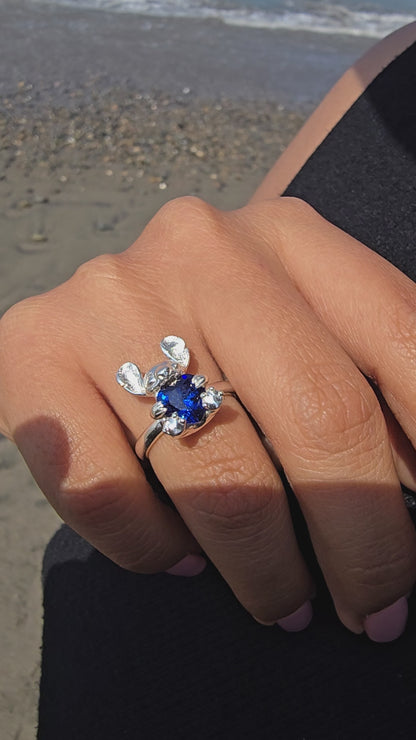 Stitch 950 Silver Ring | Handmade | Luya Jewelry