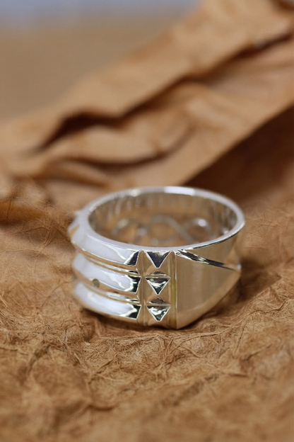 950 Silver Atlante Ring | Handmade - Luya Jewelry