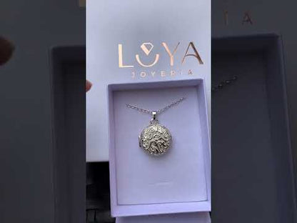 950 Silver Branch Locket Necklace