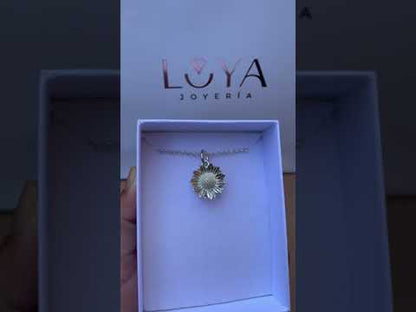 950 Silver Sunflower Necklace