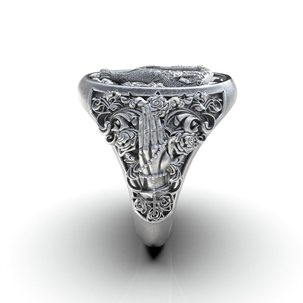 Anillo Nuestra Señora Aparecida Plata 950 | Luya Joyería