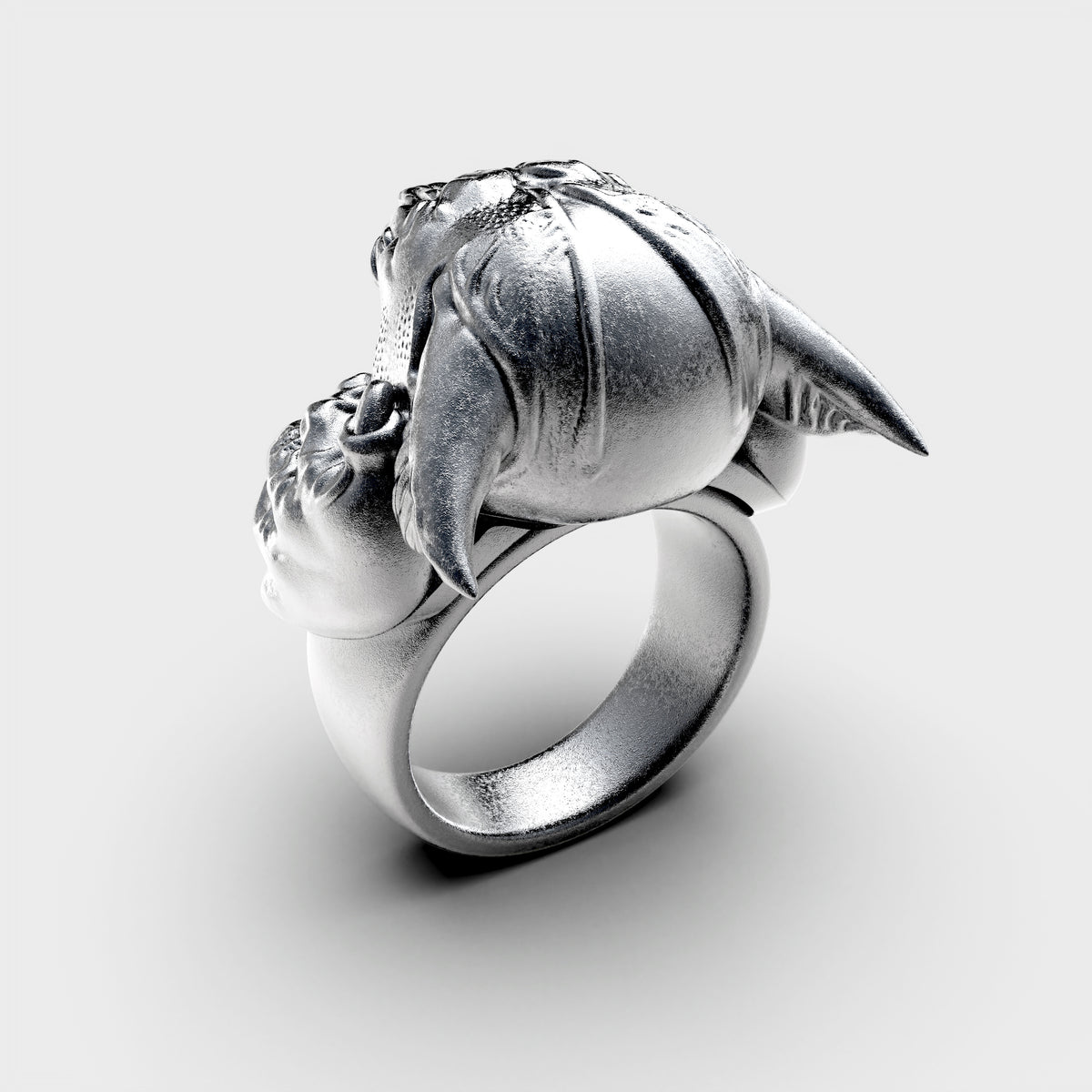 Anillo Pantera Plata 950 y Oro 18k| Luya Joyería