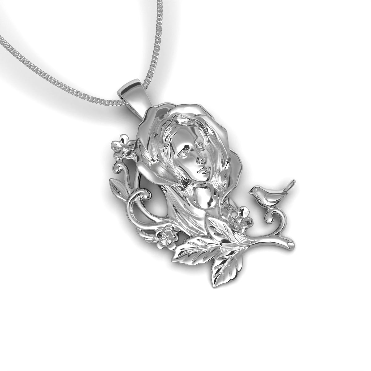 Collar de la Virgen Maria Plata 950 | Luya Joyería