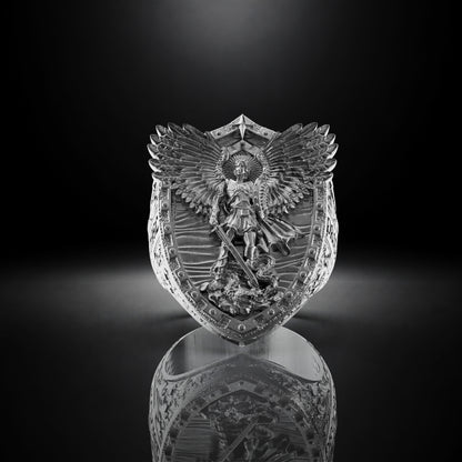 Archangel Saint Michael Ring with Dragon Wings by Luya 