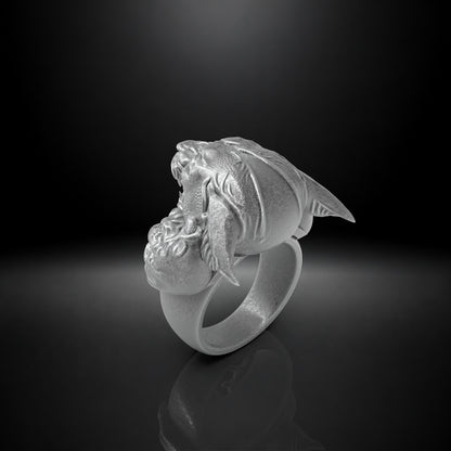 Anillo de pantera en plata 950 y baño de oro 18k