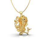 Collar de la Virgen María en plata 950 y baño de oro 18k