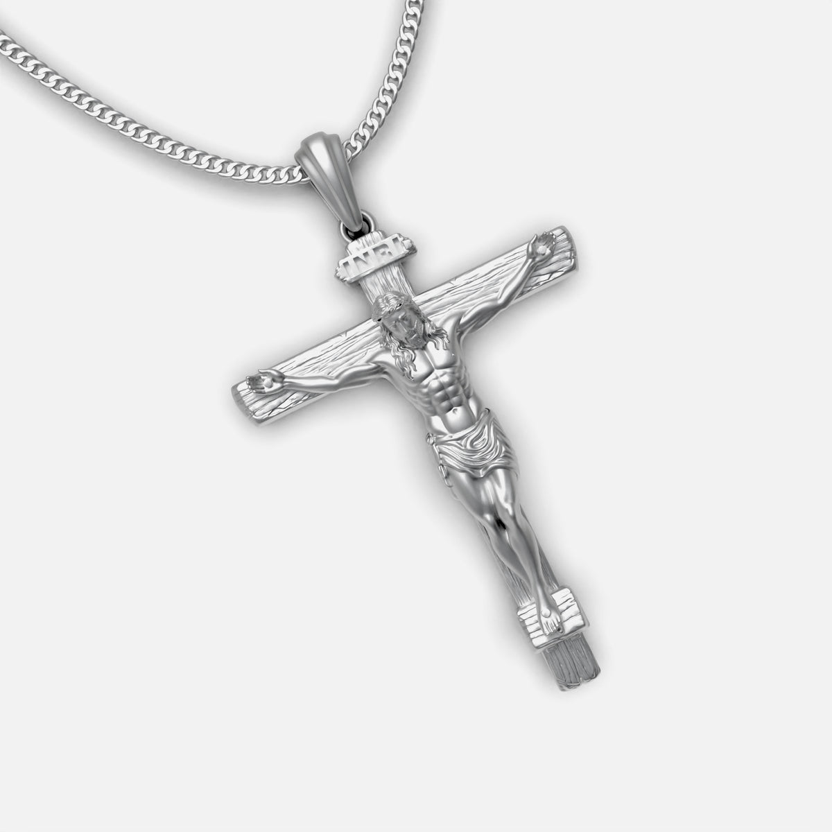 Collar de Cristo Inri Plata 950 | Luya Joyería