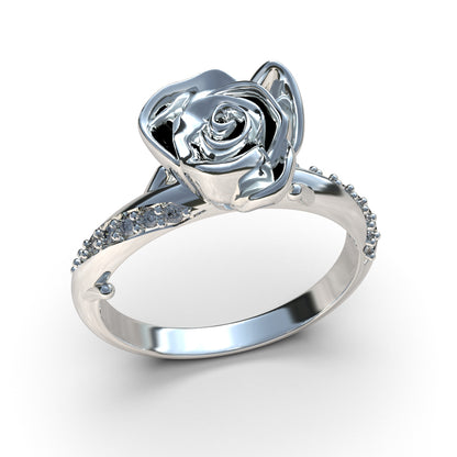 950 Silver Pink Ring | Handmade | Luya Jewelry