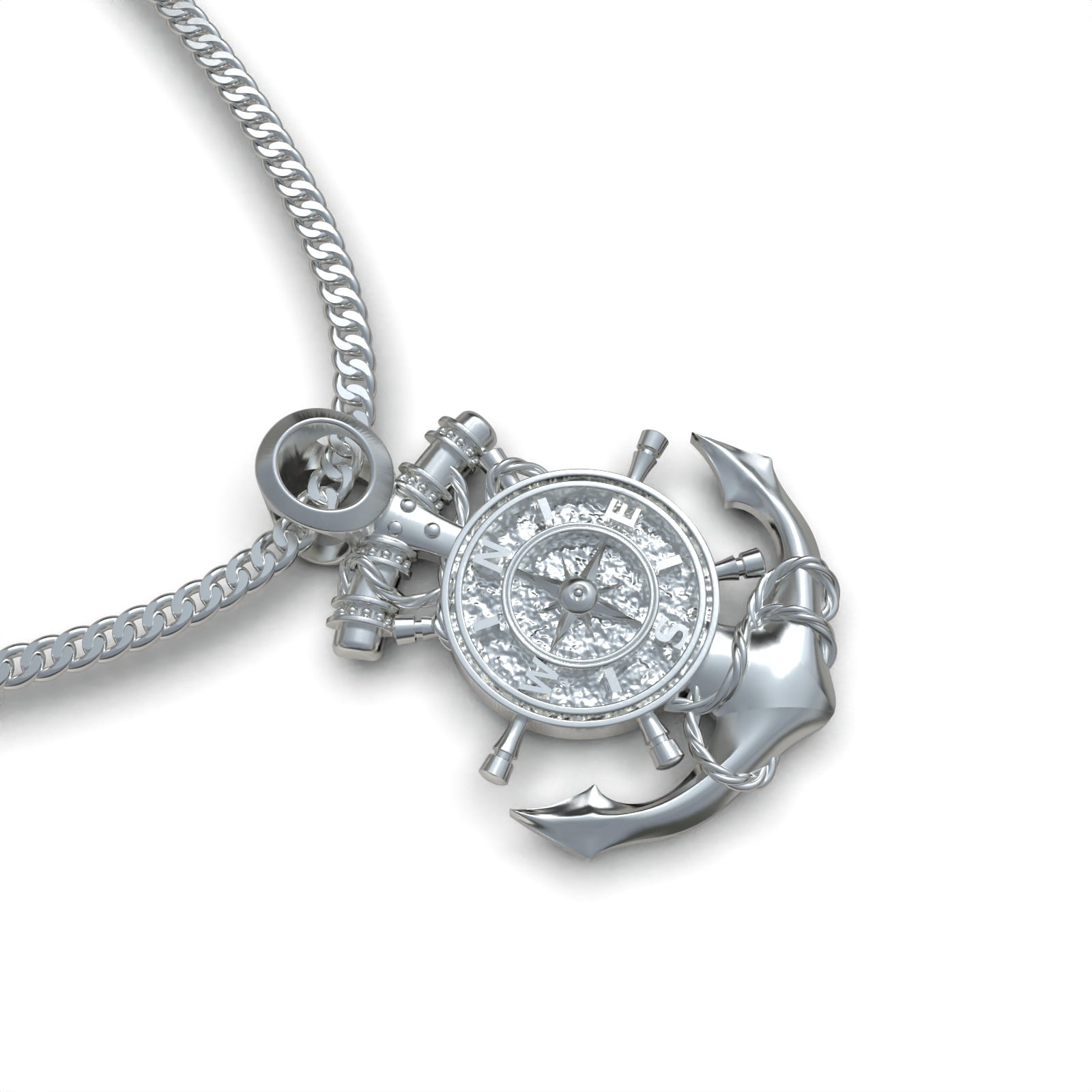 Collar de Ancla Plata 950 | Hecho a Mano | Luya Joyería