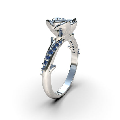 950 Silver Pink Ring | Handmade | Luya Jewelry