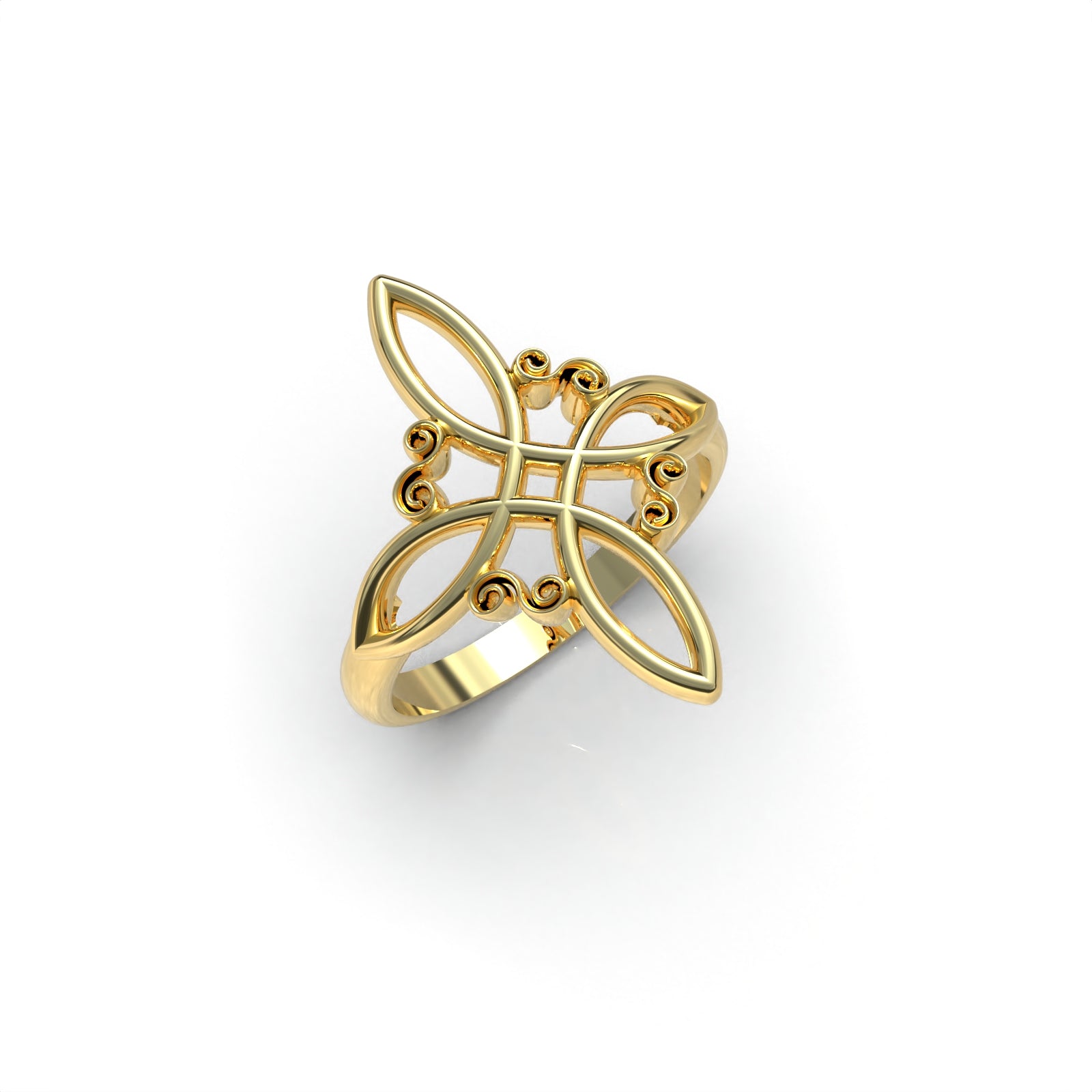 Anillo Nudo de bruja Plata 950 | Hecho a Mano | Luya Joyería