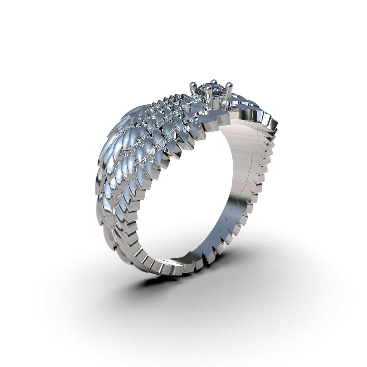 950 Silver Magical Wings Ring | Handmade | Luya Jewelry