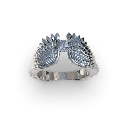 950 Silver Magical Wings Ring | Handmade | Luya Jewelry