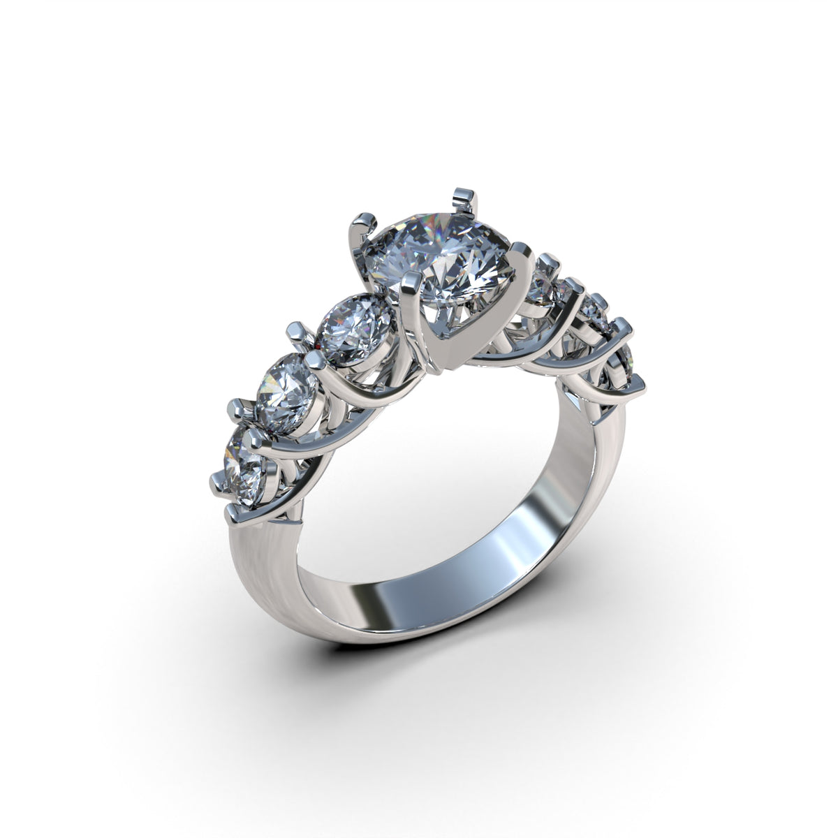 Anillo de flores recuerdos de verano en plata 950