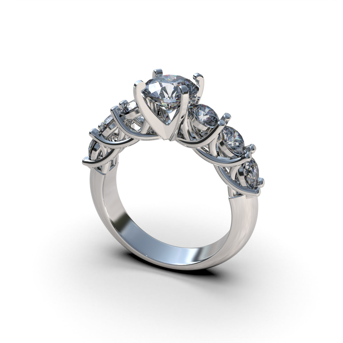 Anillo de flores recuerdos de verano en plata 950