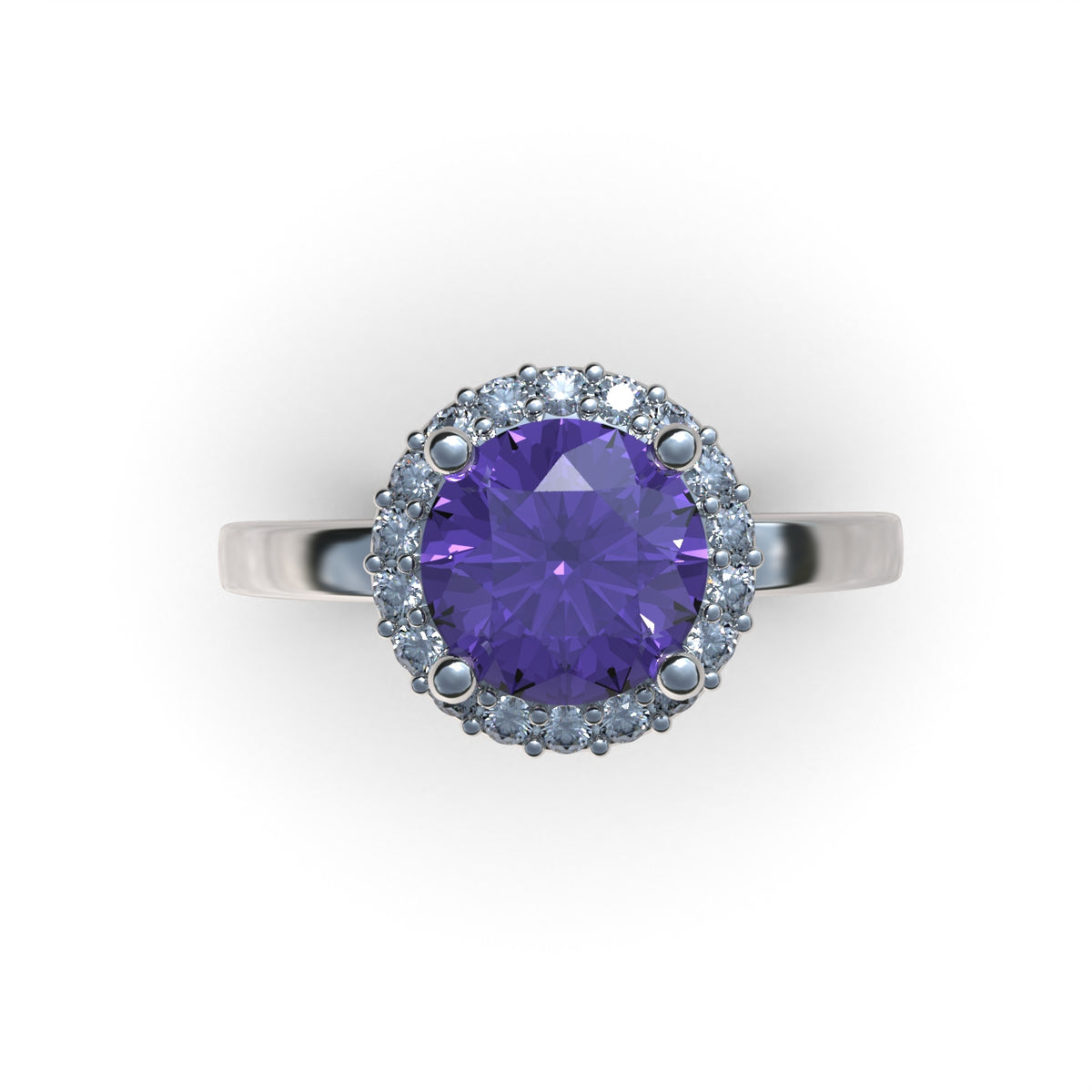 Anillo rosa eterna en plata 950