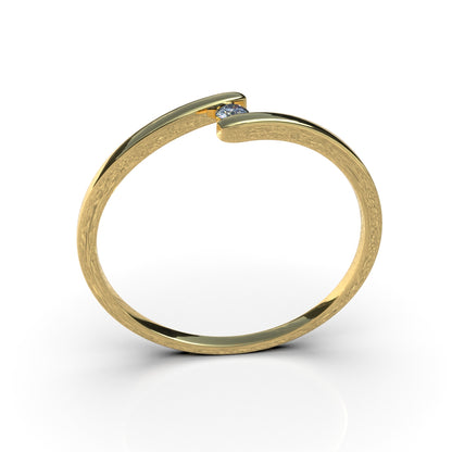 Anillo dúo en oro 18k sólido