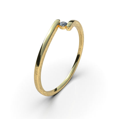 Anillo dúo en oro 18k sólido