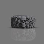 Cargue la imagen en el visor de la galería, Anillo Skull Legión
