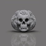 Cargue la imagen en el visor de la galería, Anillo Skullo Flower
