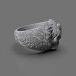 Cargue la imagen en el visor de la galería, Anillo Skullo Flower
