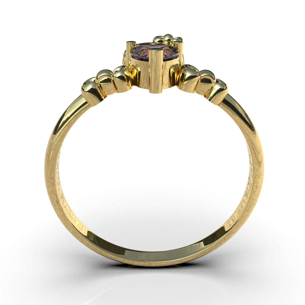 Anillo Hello Kitty en oro 18k sólido