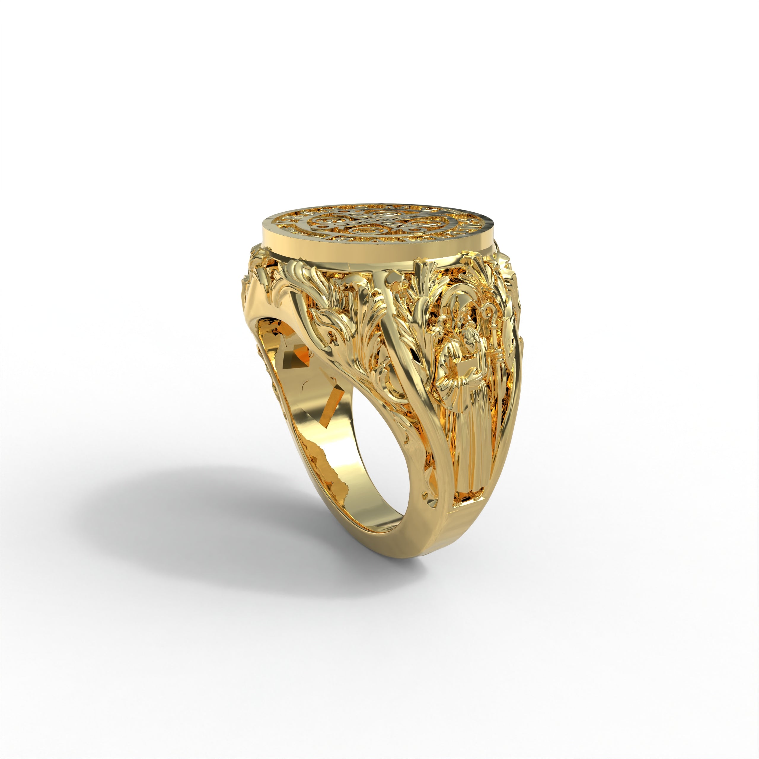 Anillo San Benito Plata 950 | Diseño de Autor | Luya Joyería