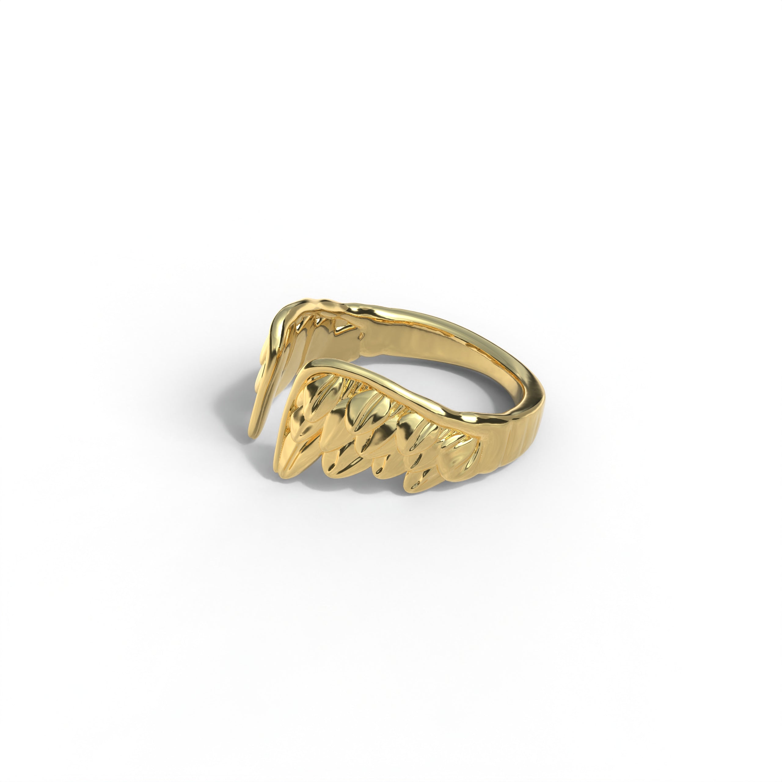 Anillo Alas Divinas Plata 950 y Oro 18k | Luya Joyería