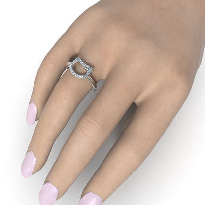 950 Silver Kitty Ring | Handmade | Luya Jewelry